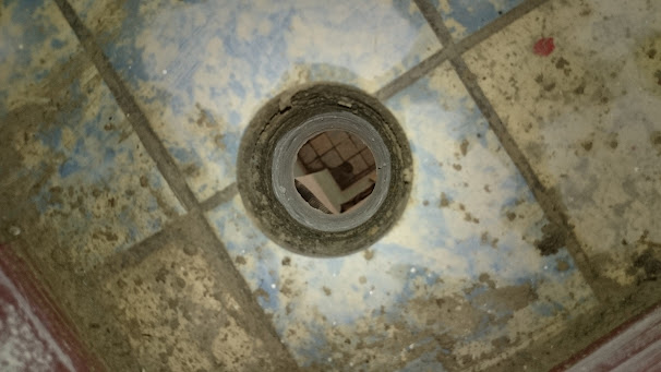 Hotový jádrový otvor v podlaze