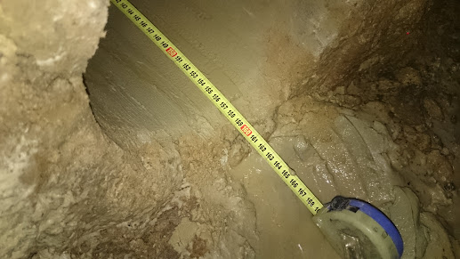 Vodorovný jádrový vrt Ø 30 cm do hloubky 160 cm
